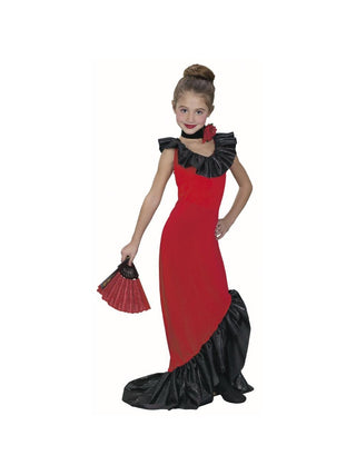 Childs Flamenco Dancer Dress Costume-COSTUMEISH
