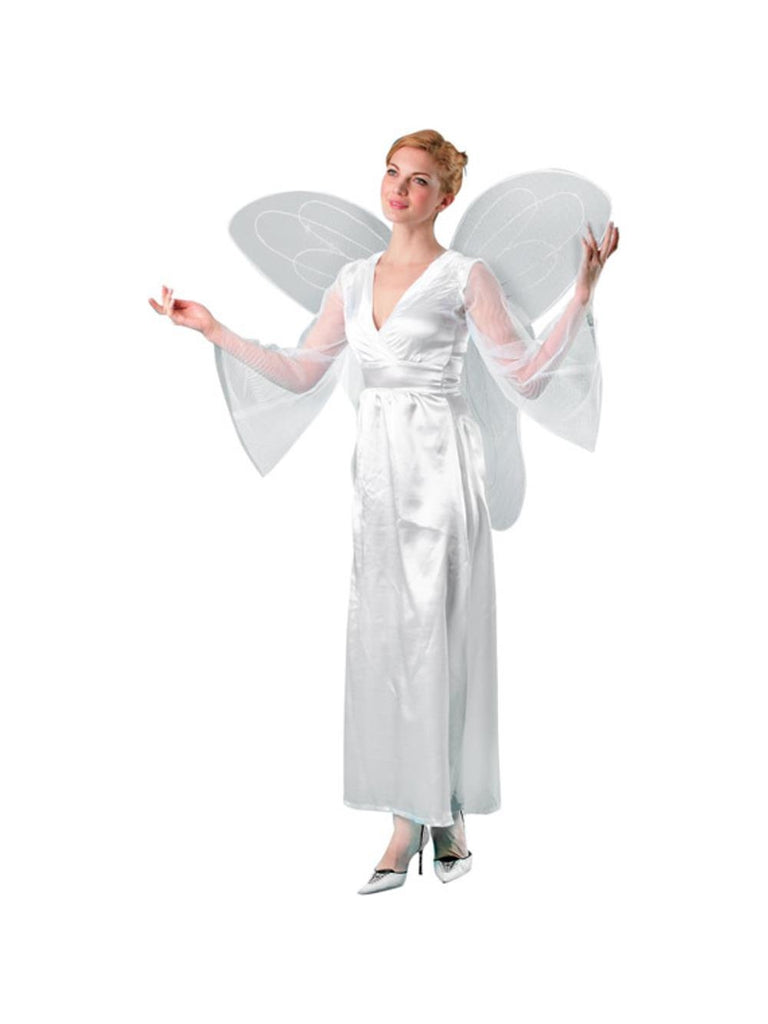 Adult Large White Costume Wings-COSTUMEISH