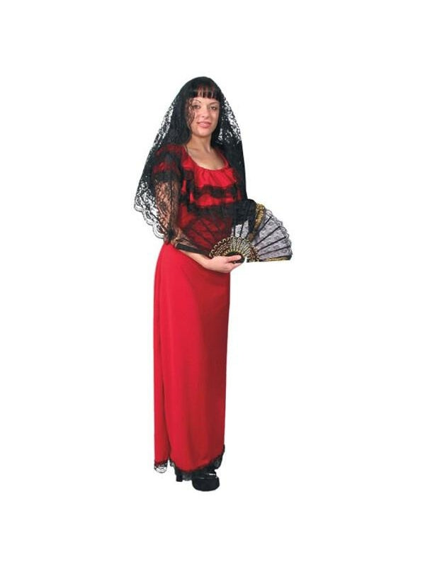 Adult Spanish Lady Costume-COSTUMEISH