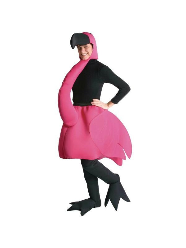Adult Pink Flamingo Costume-COSTUMEISH