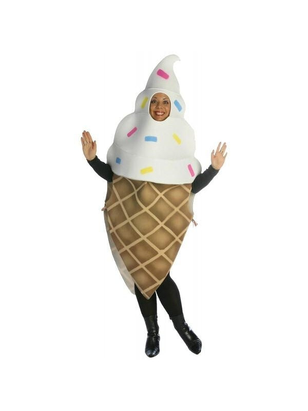 Adult Ice Cream Cone Cone Costume-COSTUMEISH