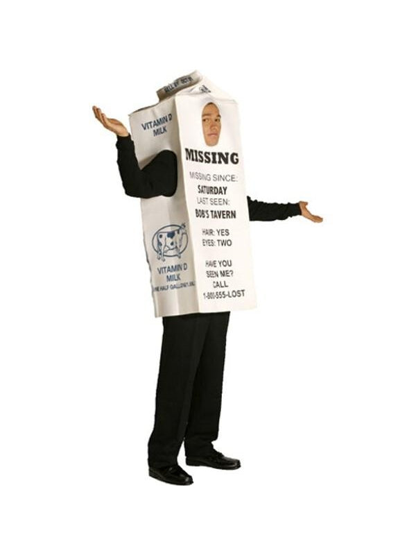 Adult Milk Carton Costume-COSTUMEISH