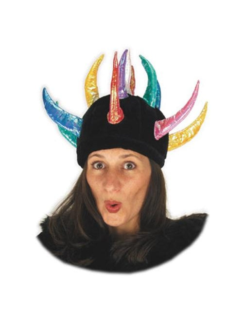 Adult Multi-Colored Horned Hat-COSTUMEISH