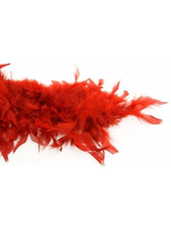 Red Turkey Feather Boa-COSTUMEISH