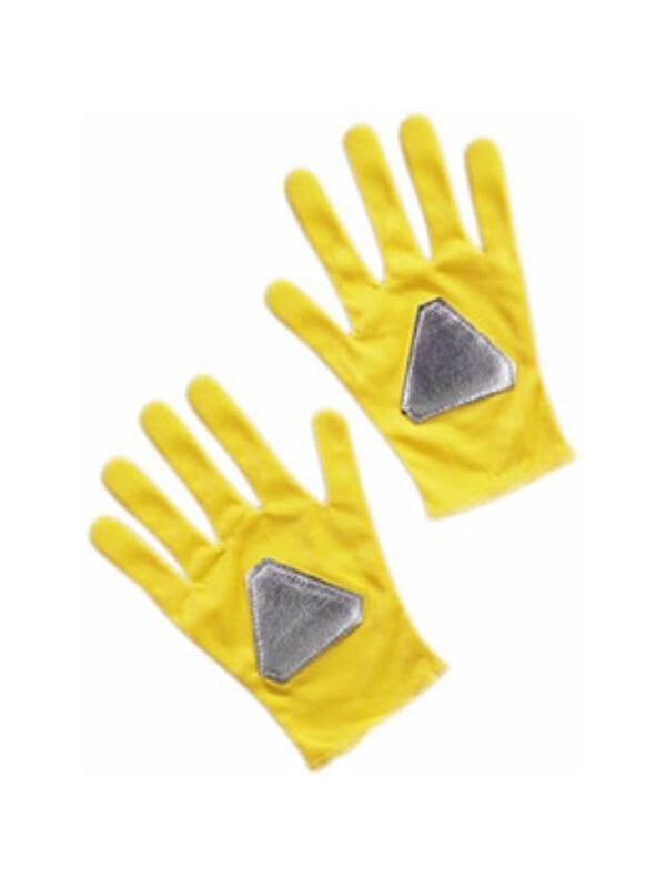 Child's Yellow Power Ranger Gloves-COSTUMEISH