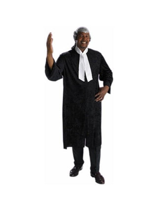 Adult Plus Size Barrister Judge Costume-COSTUMEISH