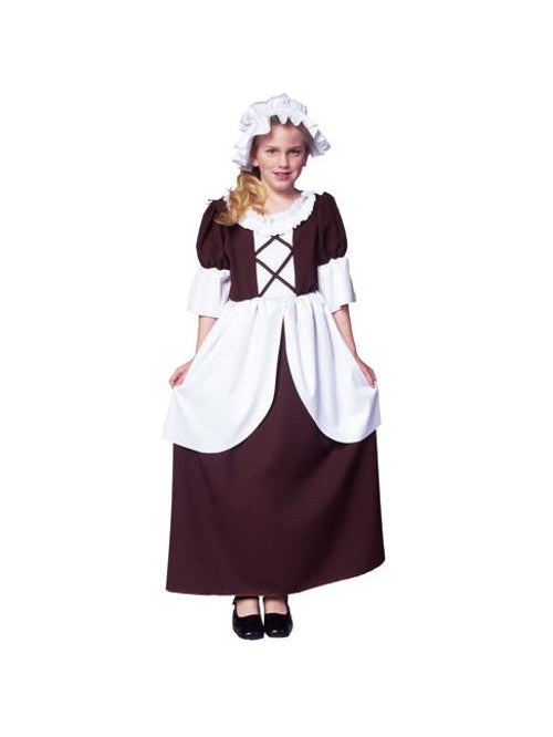Child's Colonial Girl Costume-COSTUMEISH