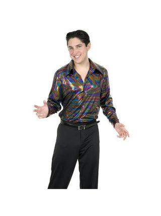 Adult 70's Disco Glitter Shirt-COSTUMEISH