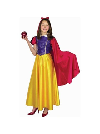 Child's Snow White Costume W/Cape-COSTUMEISH
