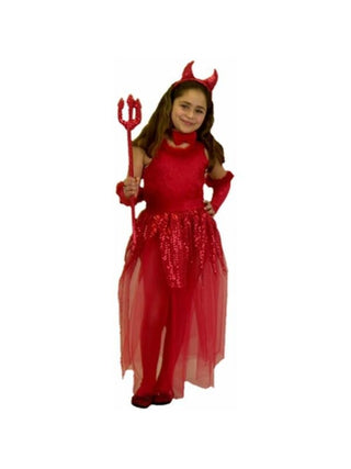 Childs Devil Girl Costume-COSTUMEISH