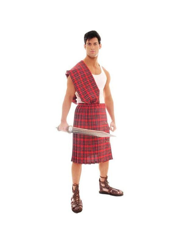 Adult Men's Kilt Costume-COSTUMEISH