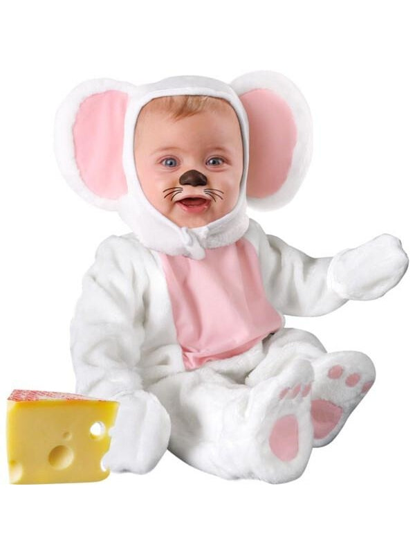Baby White Mouse Costume-COSTUMEISH