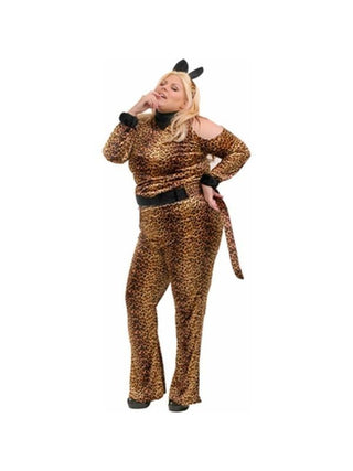 Adult Plus Size Leopard Costume-COSTUMEISH