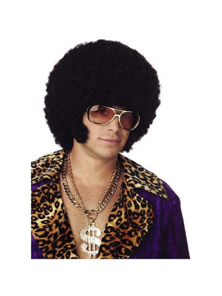 Chopped Black Afro Wig-COSTUMEISH
