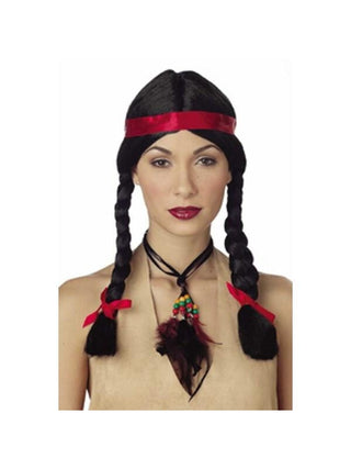 Women's Indian Wig W/ Band-COSTUMEISH