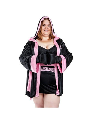 Adult Plus Size Sexy Boxer Costume-COSTUMEISH
