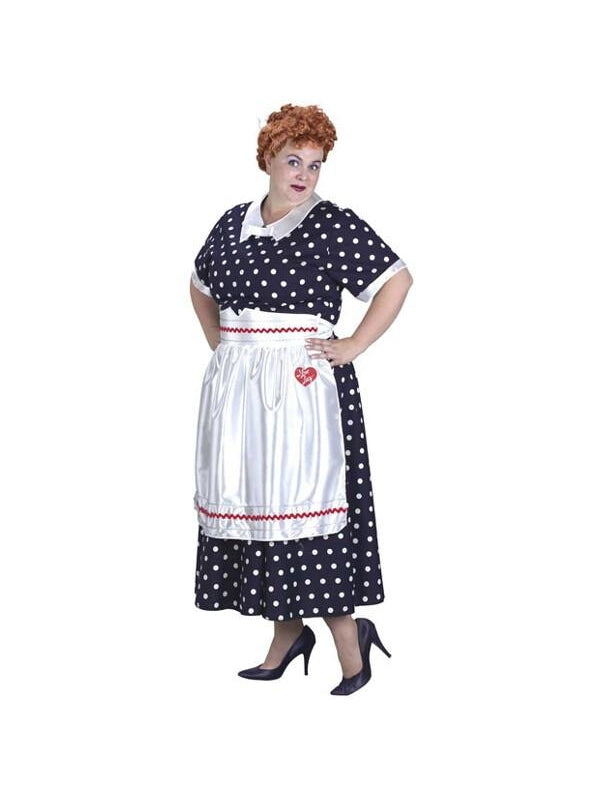 Adult Plus Size I Love Lucy Costume-COSTUMEISH