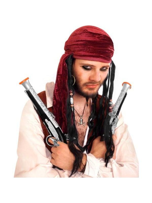 Adult Deluxe Pirate Scarf With Dreads-COSTUMEISH