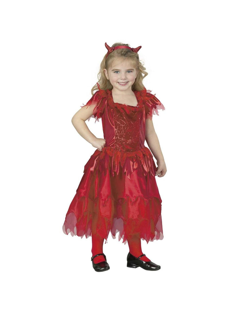 Girl's Toddler Devil Dress Costume-COSTUMEISH