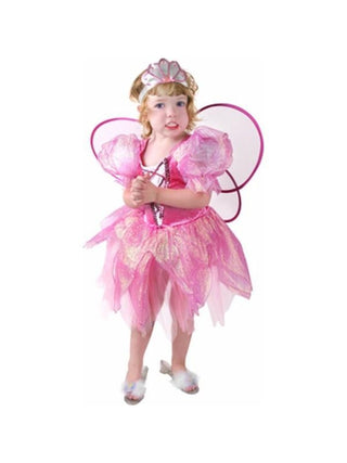 Toddler Pink Petal Princess Costume-COSTUMEISH