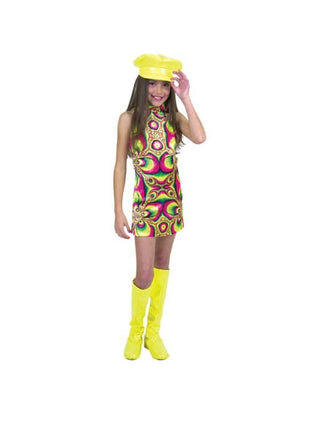 Child's Swirl Go Go Dress Costume-COSTUMEISH