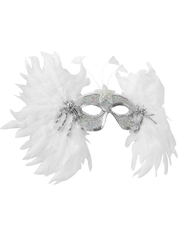 Snowflake Feather Eye Mask-COSTUMEISH