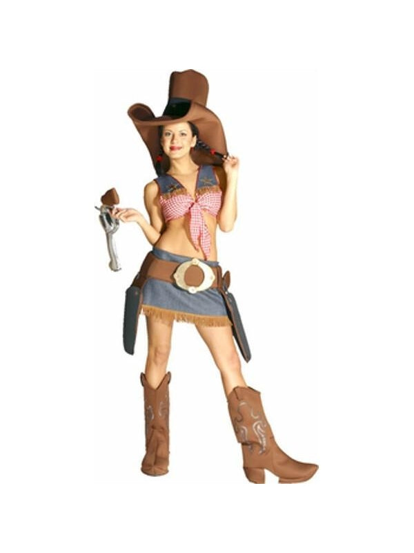 Adult Sexy Texas Cow Girl Costume-COSTUMEISH
