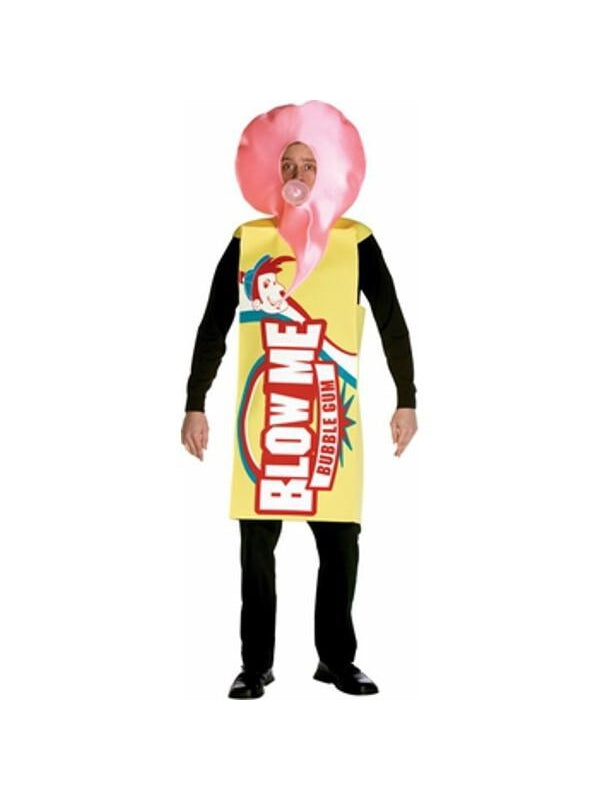 Adult Blow Me Bubble Gum Costume-COSTUMEISH