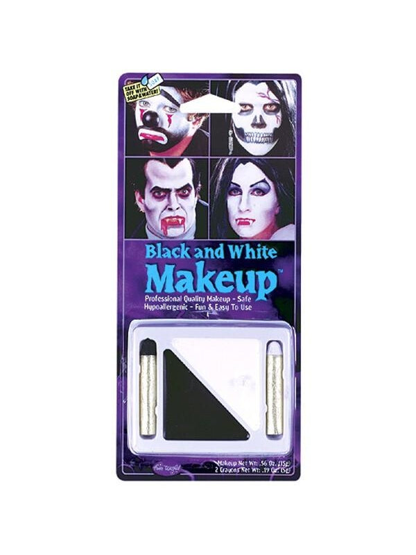 Adult Black & White Makeup Crayon Kit-COSTUMEISH