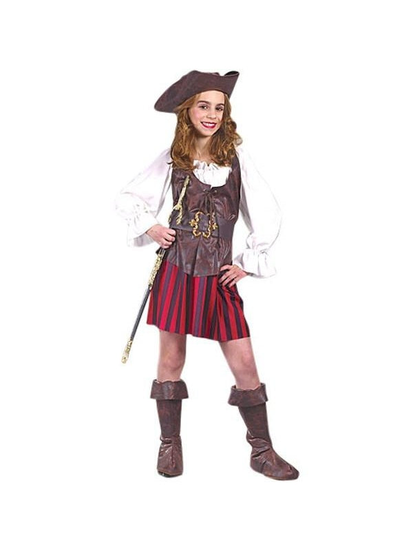 Childs High Seas Girl Pirate Costume-COSTUMEISH