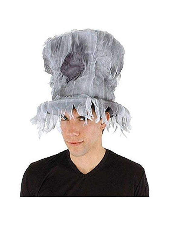 Adult Ghost Top Hat-COSTUMEISH