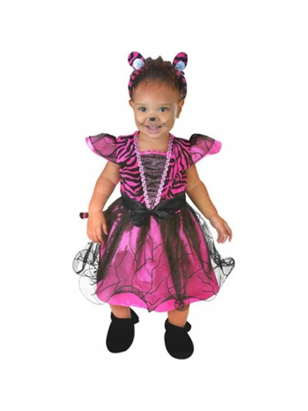 Baby Pink Tiger Costume Dress-COSTUMEISH