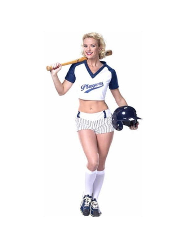 Adult Sexy Baseball Player Girl Costume-COSTUMEISH