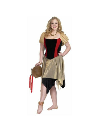 Adult Plus Size Gypsy Costume-COSTUMEISH
