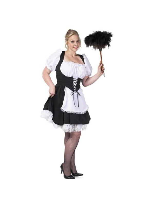 Adult Plus Size Chambermaid Costume-COSTUMEISH