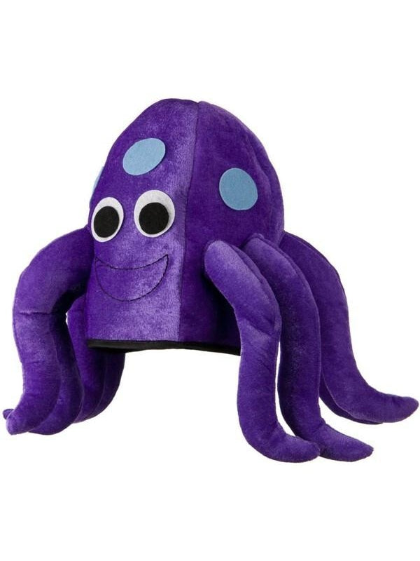 Purple Octopus Hat Funny Costume for Adults or Kids-COSTUMEISH