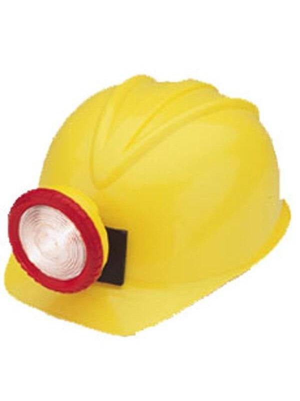 Adult Miner Costume Hard Hat-COSTUMEISH