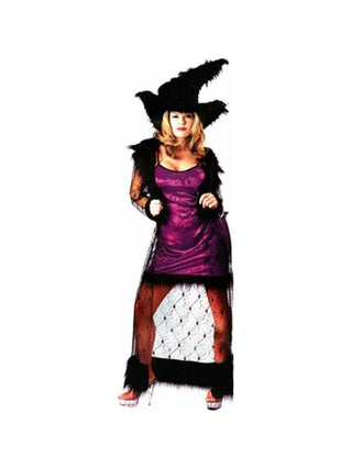 Adult Mystic Purple Witch Costume-COSTUMEISH