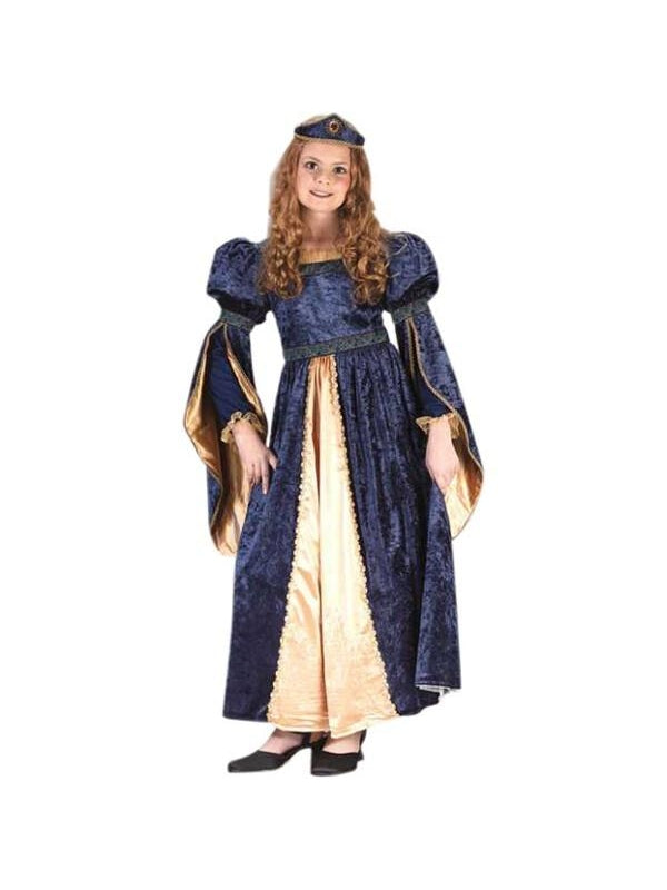 Child's Blue Maiden Princess Costume-COSTUMEISH