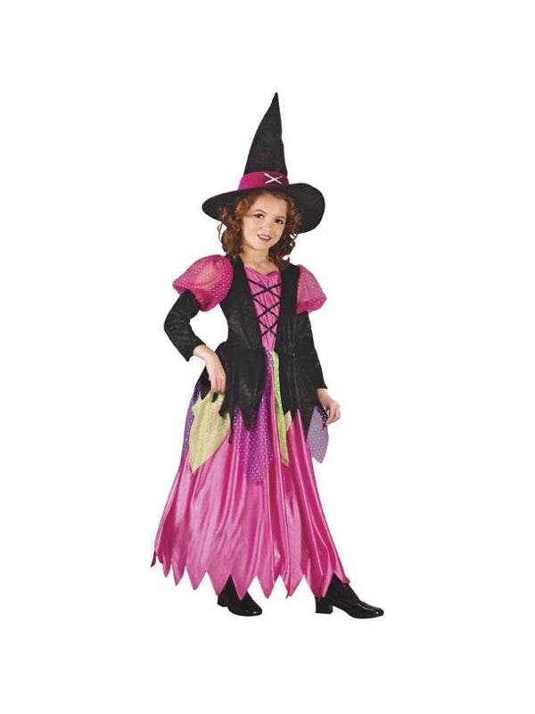 Child's Rainbow Witch Costume-COSTUMEISH