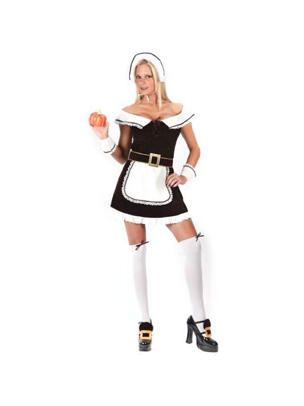 Adult Sexy Pilgrim Girl Costume-COSTUMEISH