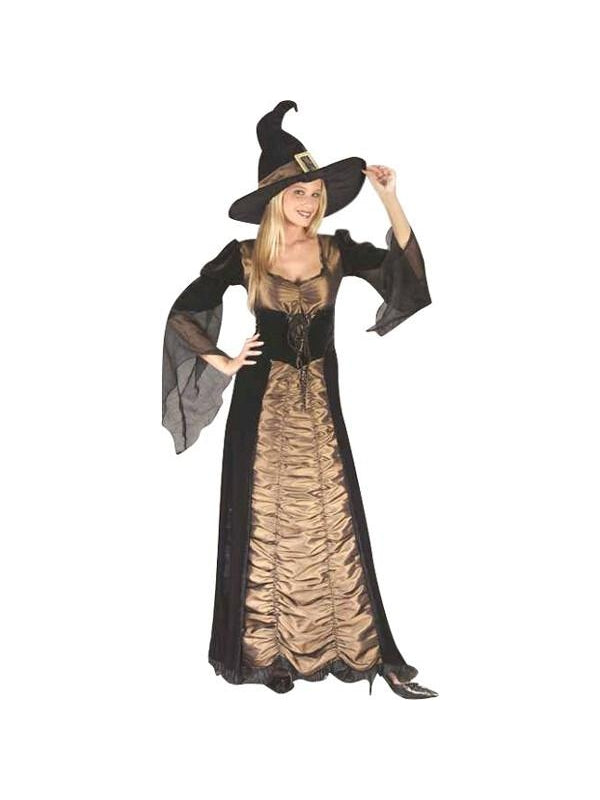 Adult Elegant Coffin Witch Costume-COSTUMEISH