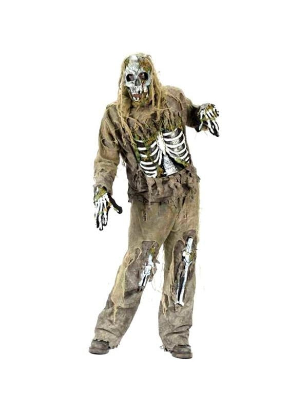 Adult Skeleton Zombie Costume-COSTUMEISH