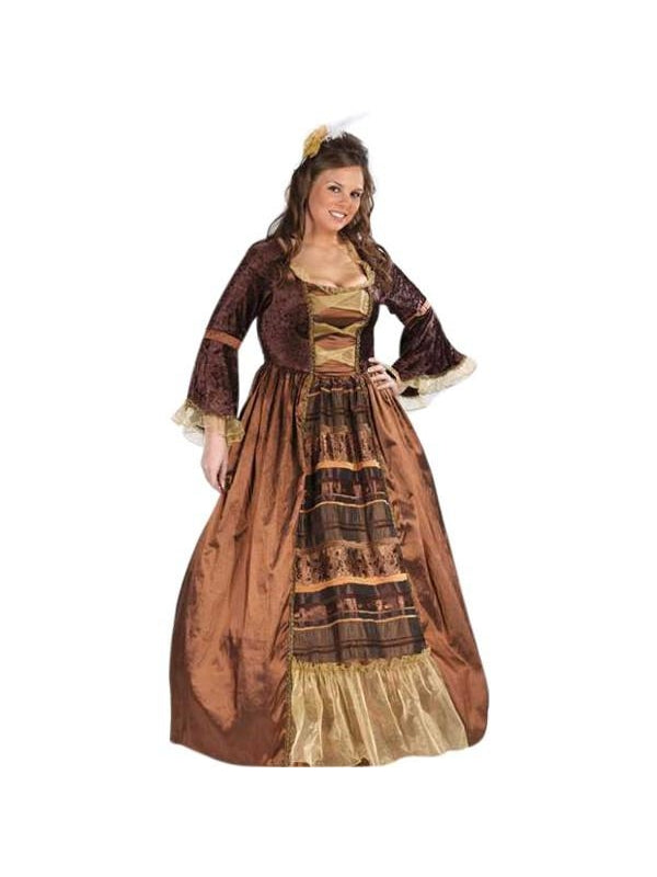 Adult Plus Size Baroness Costume-COSTUMEISH