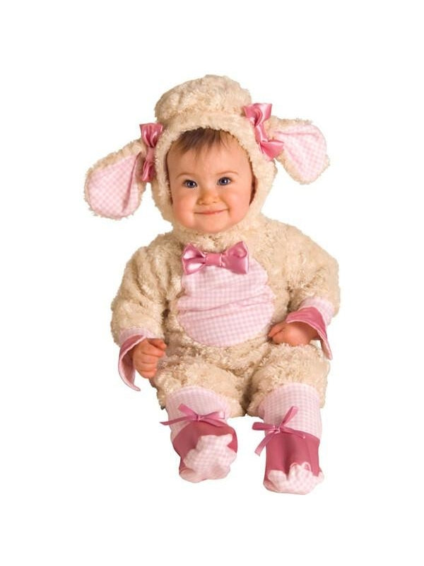 Baby Girl Pink Lamb Costume-COSTUMEISH