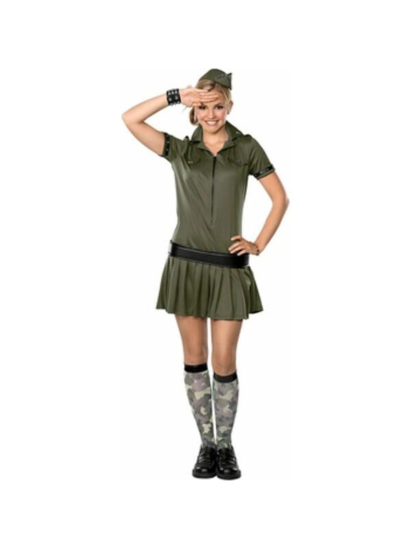 Teen Army Girl Costume-COSTUMEISH
