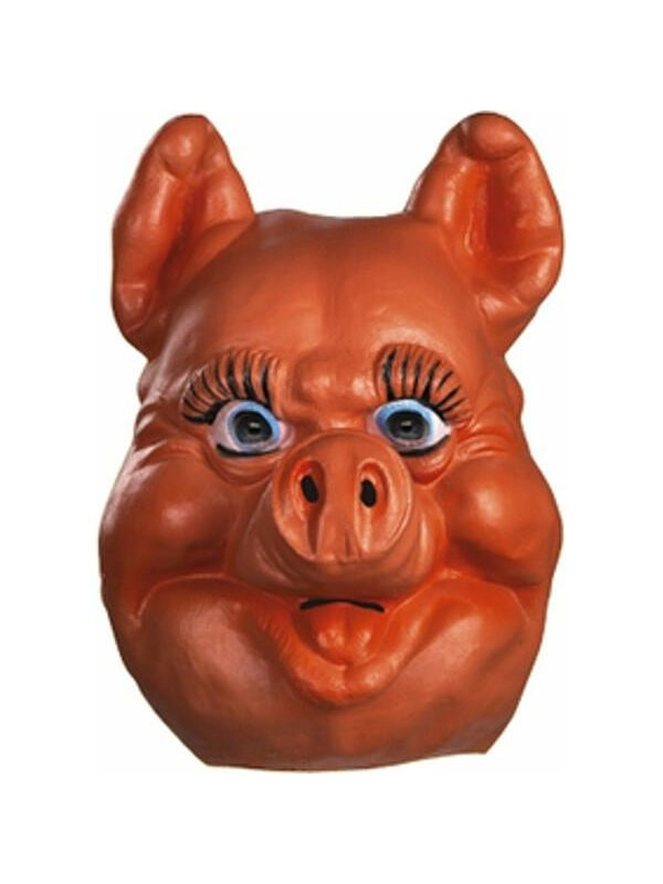 Deluxe Farm Animal Pig Mask-COSTUMEISH