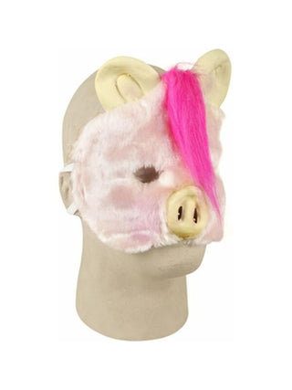 Plush Pig Costume Face Mask-COSTUMEISH