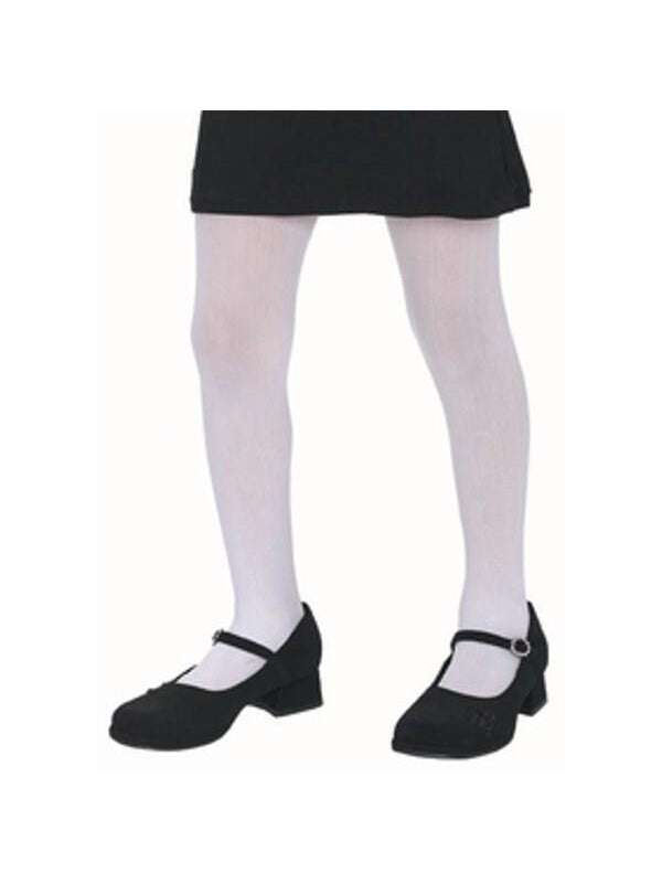 Child's Solid White Tights-COSTUMEISH