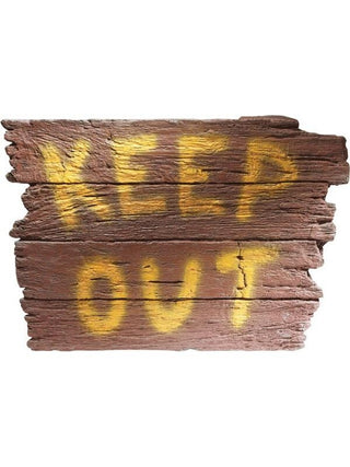 Keep Out Wall Plaque-COSTUMEISH